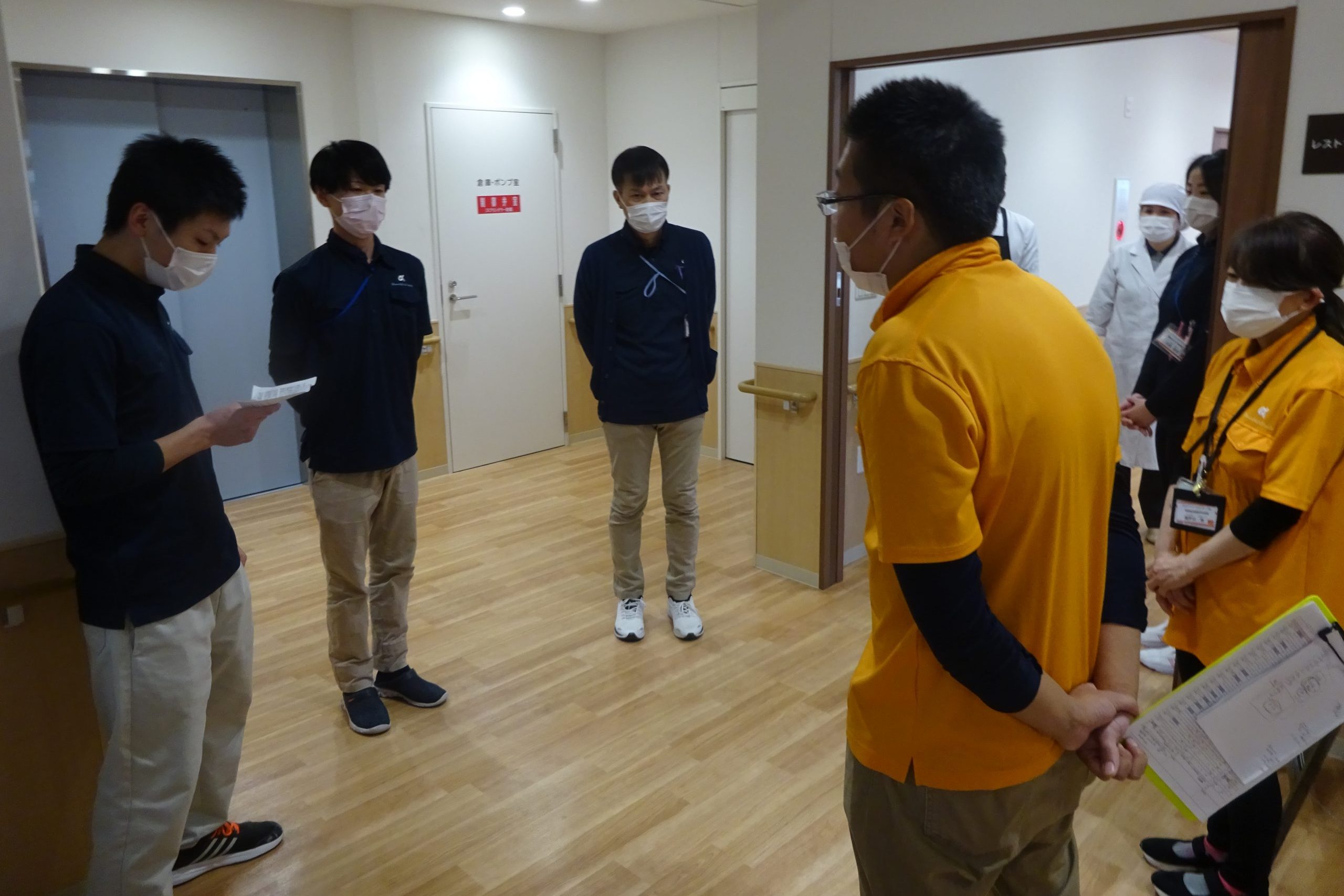 イメージ：避難訓練