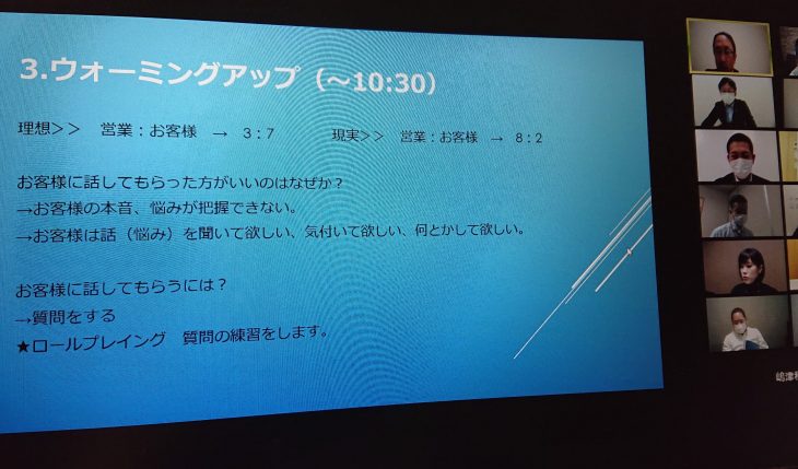 イメージ：お客さま対応について学ぶ　新任施設長研修（6日目）
