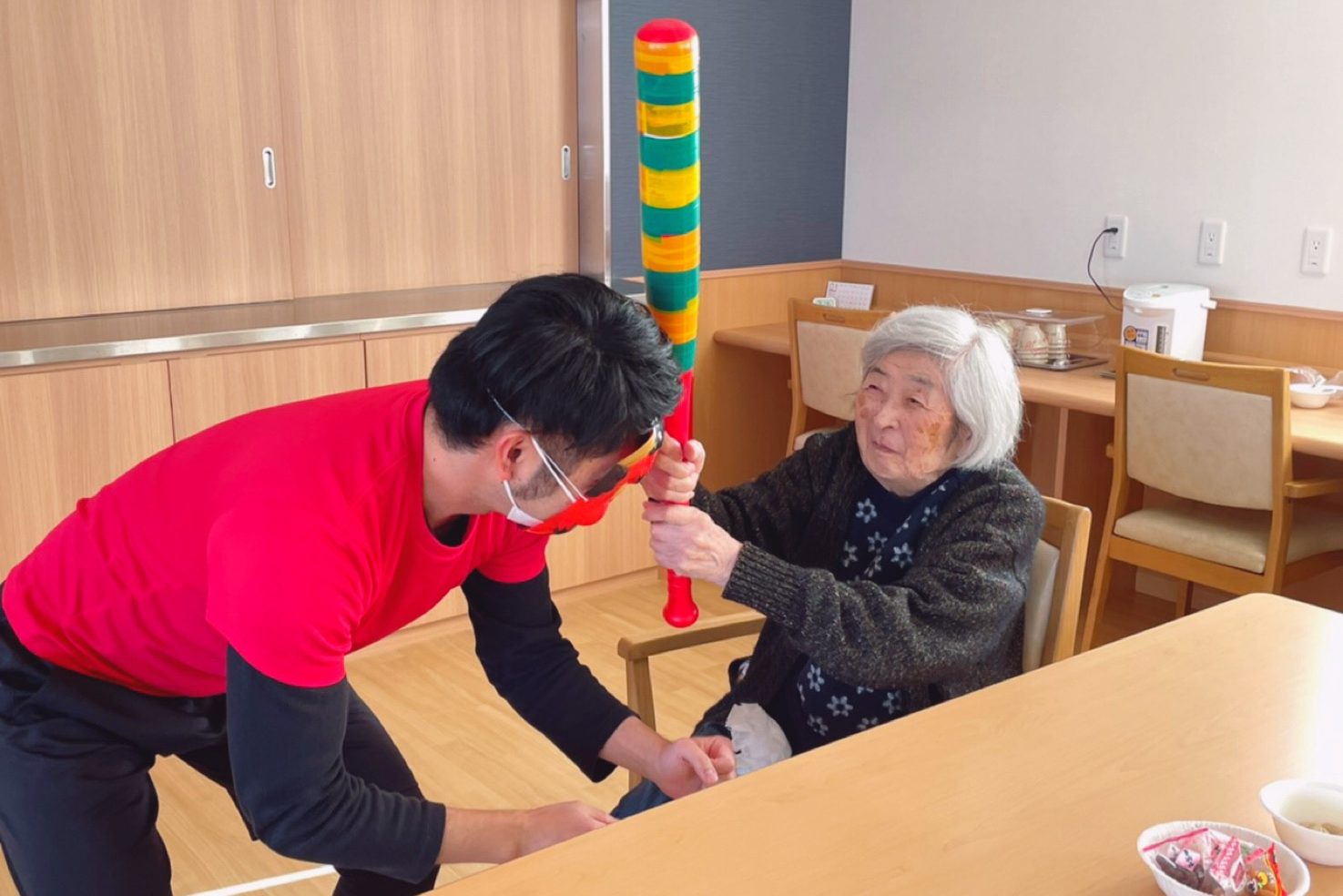 イメージ：節分、アルファリビングに鬼が来た。