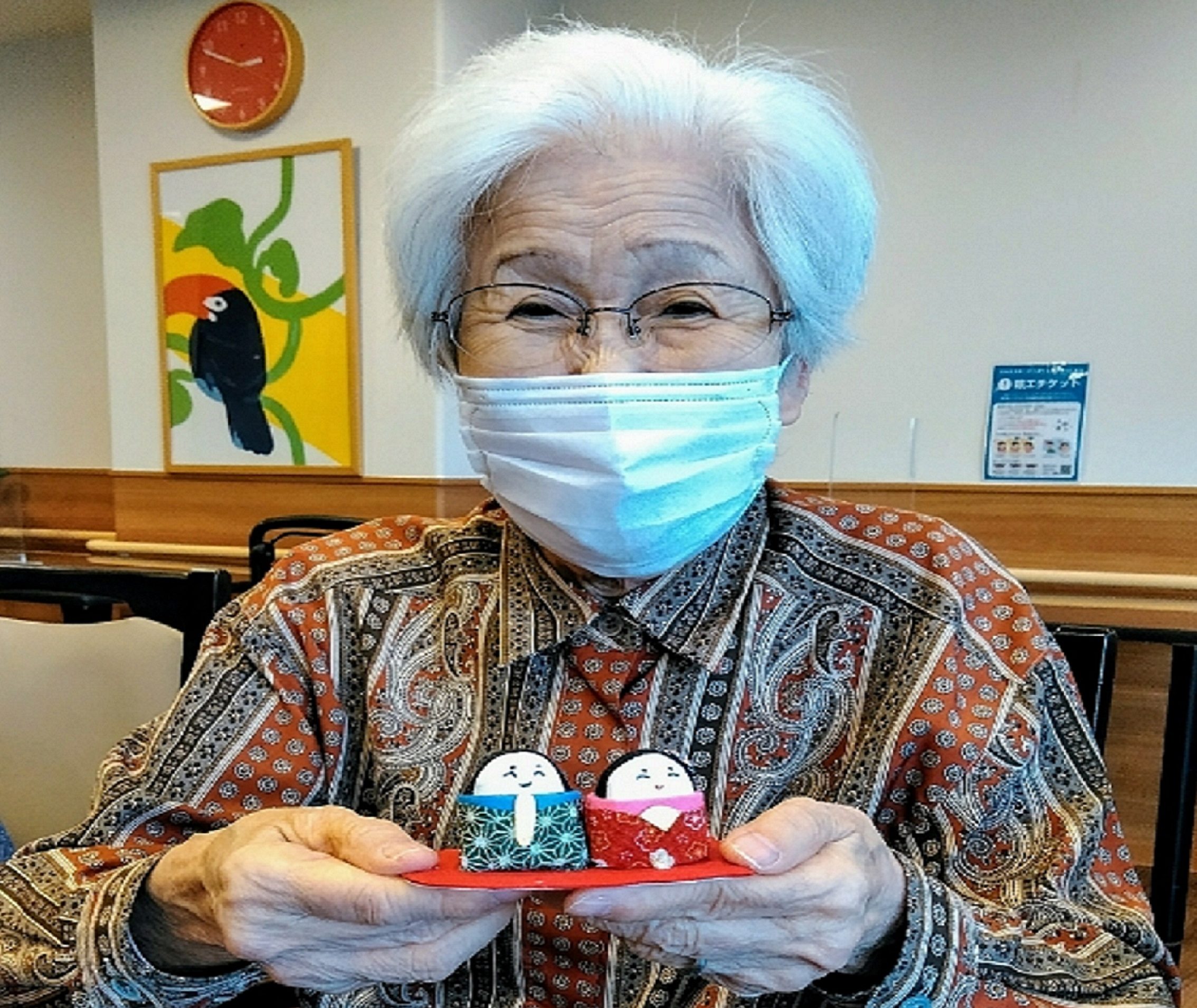 イメージ：ひな人形作りで手指運動