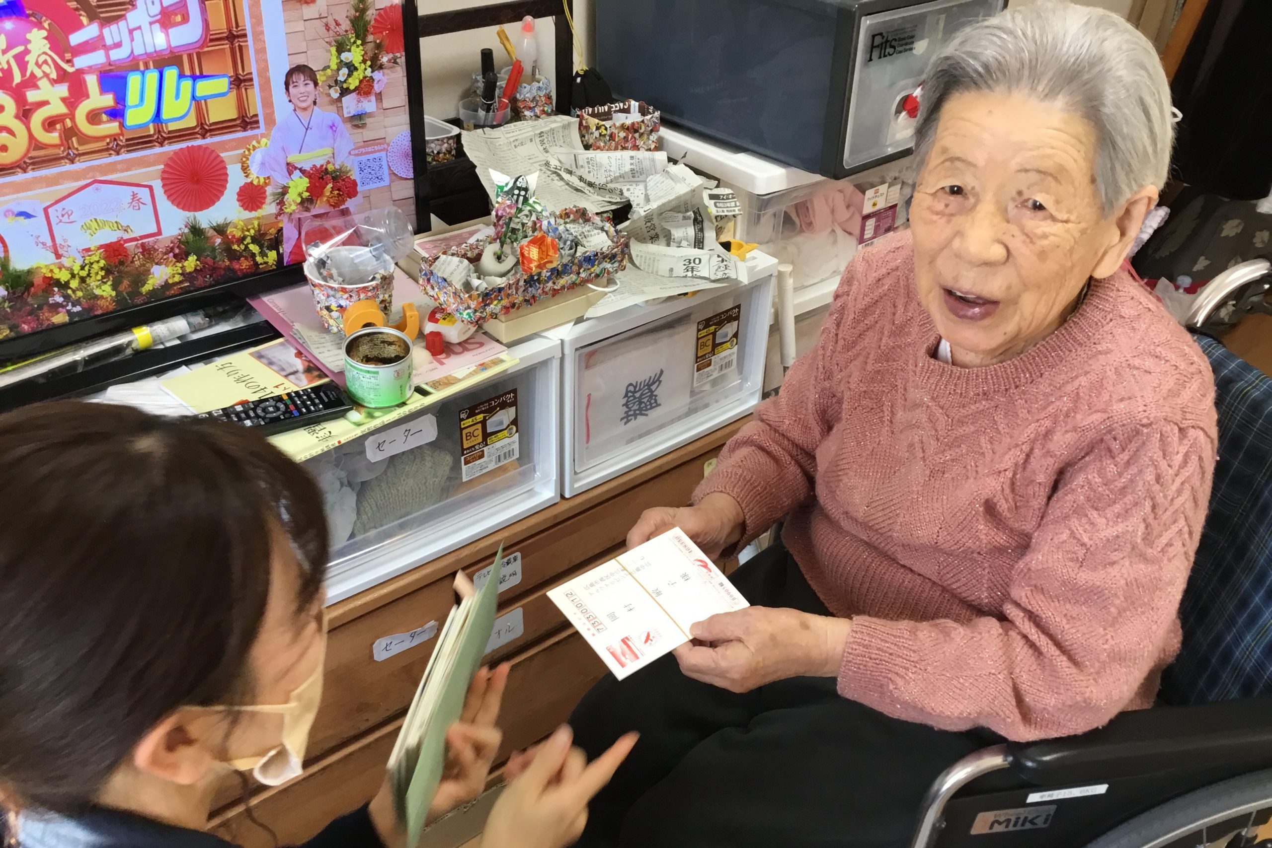 イメージ：お便りがたくさん