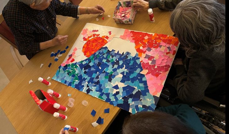 イメージ：クリスマス会＆新年の壁画