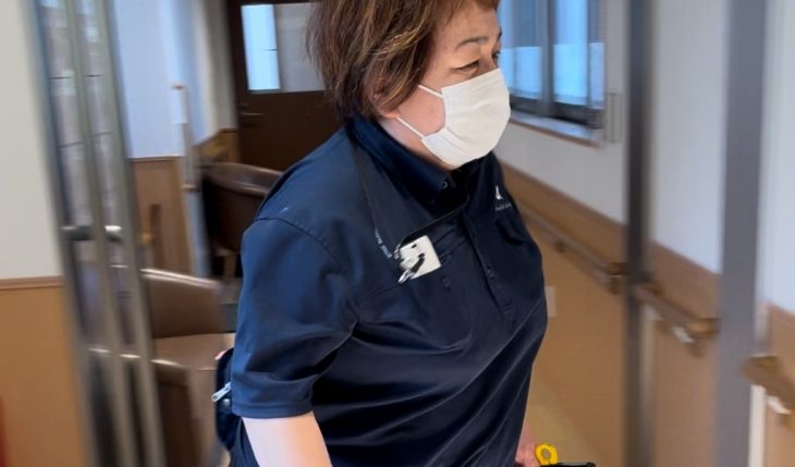 イメージ：消防訓練 —夜間にご入居者のお部屋で火災が発生—