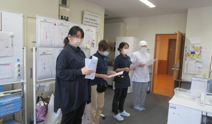 イメージ：定期的に行う消防訓練で