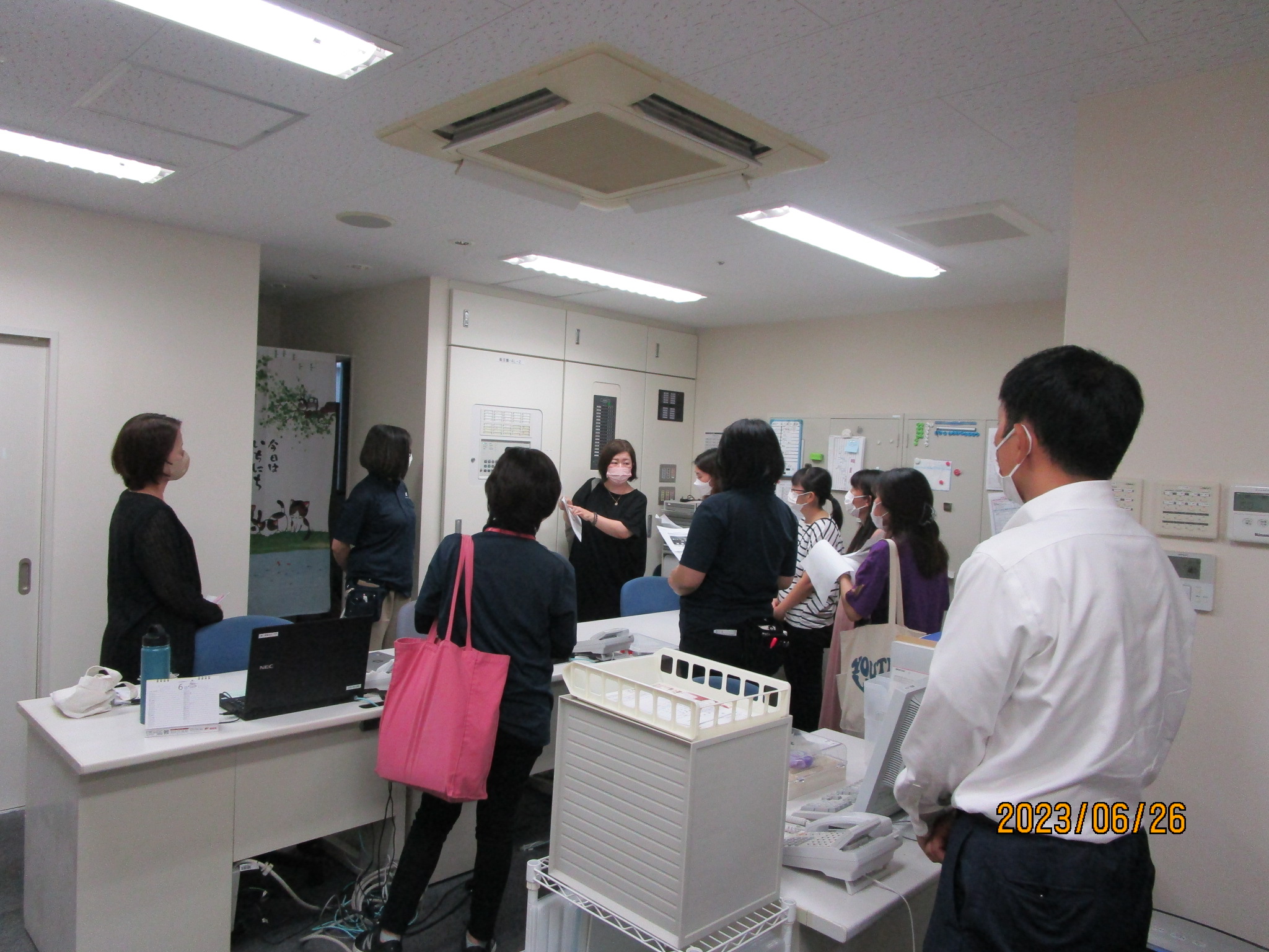 イメージ：スタッフ研修「夜間帯の災害対応について」の開催