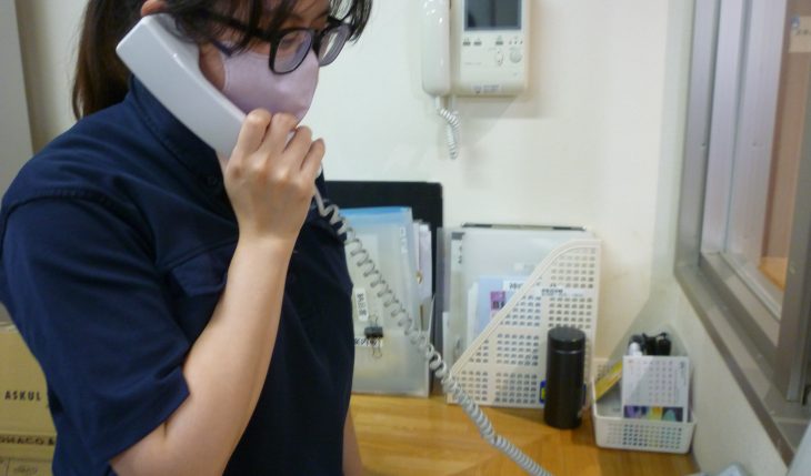 イメージ：外国人スタッフのためにできること（電話対応の勉強会）