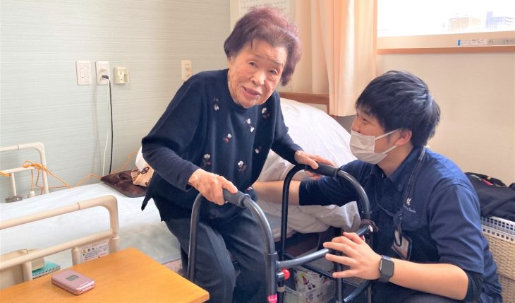 イメージ：安心して声を掛けてもらえるリハビリスタッフを目指して！