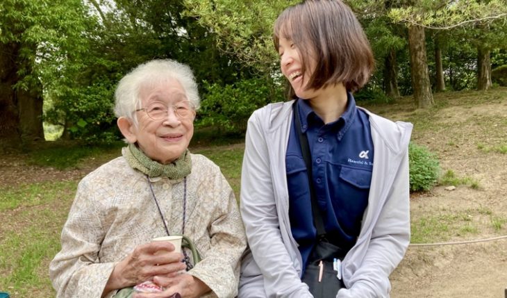 イメージ：季節を感じるひとときを、外出支援の取り組み