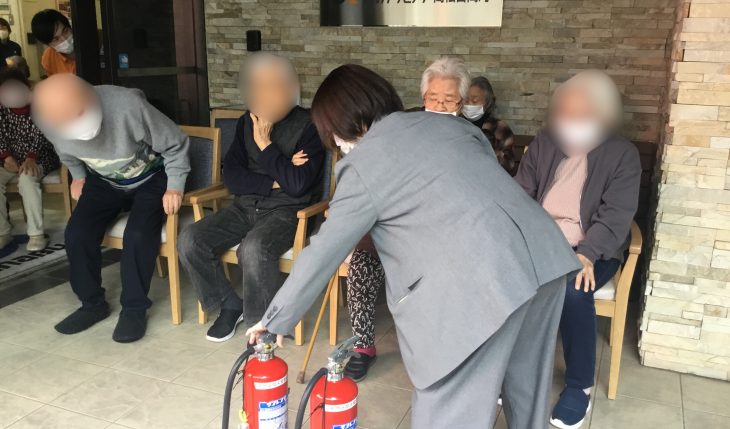 イメージ：もしもに備えての訓練　～防災について考える～