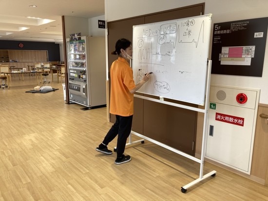 イメージ：救急救命自主訓練を実施しました