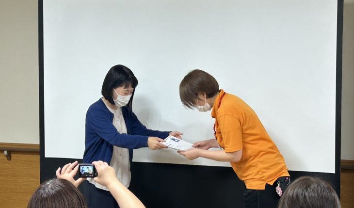 イメージ：「あなたの接遇が素晴らしいで賞」を受賞して